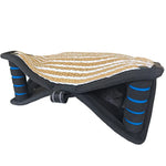 Black and Khaki Heavy Duty Jute Dog Bite Pillow - Professional Training Tug Toy with 3 Handles for Schutzhund K9