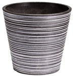Black and White Engraved Pot 17cm - Home & Garden > Artificial Plants