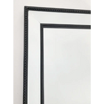 Black Beaded Framed Mirror - Free Standing 50cm x 170cm - Home & Garden > Decor