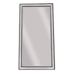 Black Beaded Framed Mirror - X Large 190cm x 100cm - Home & Garden > Decor > Mirrors