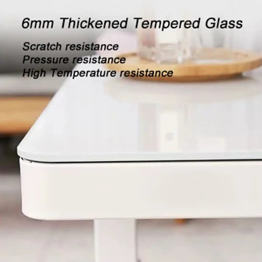 Black Color Electric Standing Desk Electric Height Adjustable Sit Stand Workstation Toughened Glass Top Single Motor
