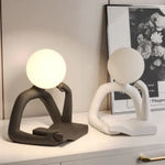 Black Creative Book Reader Desk Lamp - USB Powered Modern Resin Design - Home & Garden > Lighting > Table Lamps