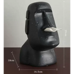 Black Creative Moai Tissue Holder - Fun and Unique Decorative Dispenser - Home & Garden > Bathroom Accessories > Toilet