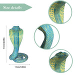 Black Decorative Resin Cobra Statue - Unique Animal Figurine for Home Decor & Creative Gifts - Home & Garden > Decor >