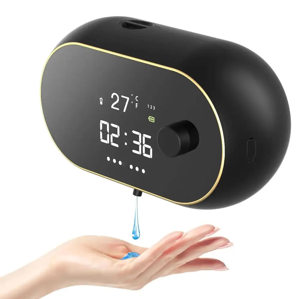 Black Gel Model Wall-Mounted Automatic Liquid Soap Dispenser with LED Display - Furniture > Bathroom > Toilets
