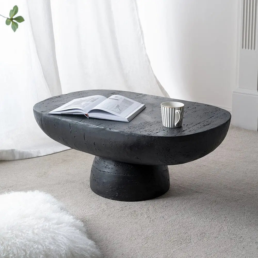 BLACK IS BACK CEMENT COFFEE TABLE - Furniture > Living Room > Coffee Tables