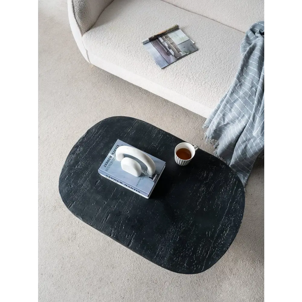 BLACK IS BACK CEMENT COFFEE TABLE - Furniture > Living Room > Coffee Tables