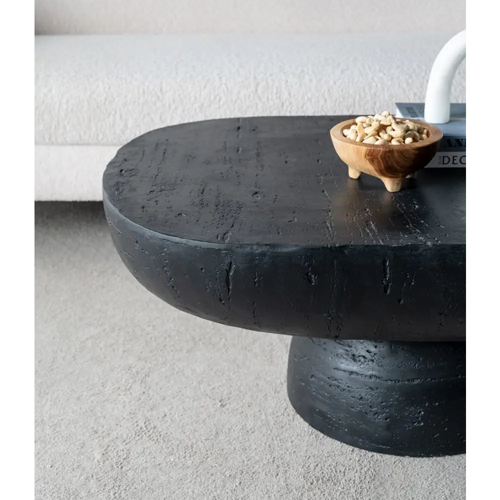 BLACK IS BACK CEMENT COFFEE TABLE - Furniture > Living Room > Coffee Tables