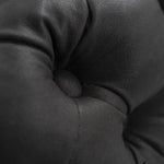Black Leathaire Ottoman-Rectangular - Furniture > Bedroom