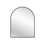 Black Metal Arch Mirror - Small 80cm x 100cm - Home & Garden > Decor