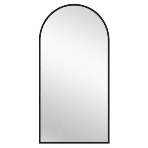 Black Metal Arch Mirror - X Large 100cm x 200cm - Home & Garden > Decor