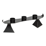 Black Metal Harbour Style Tea Light Candle Holder Stand - Home & Garden > Decor