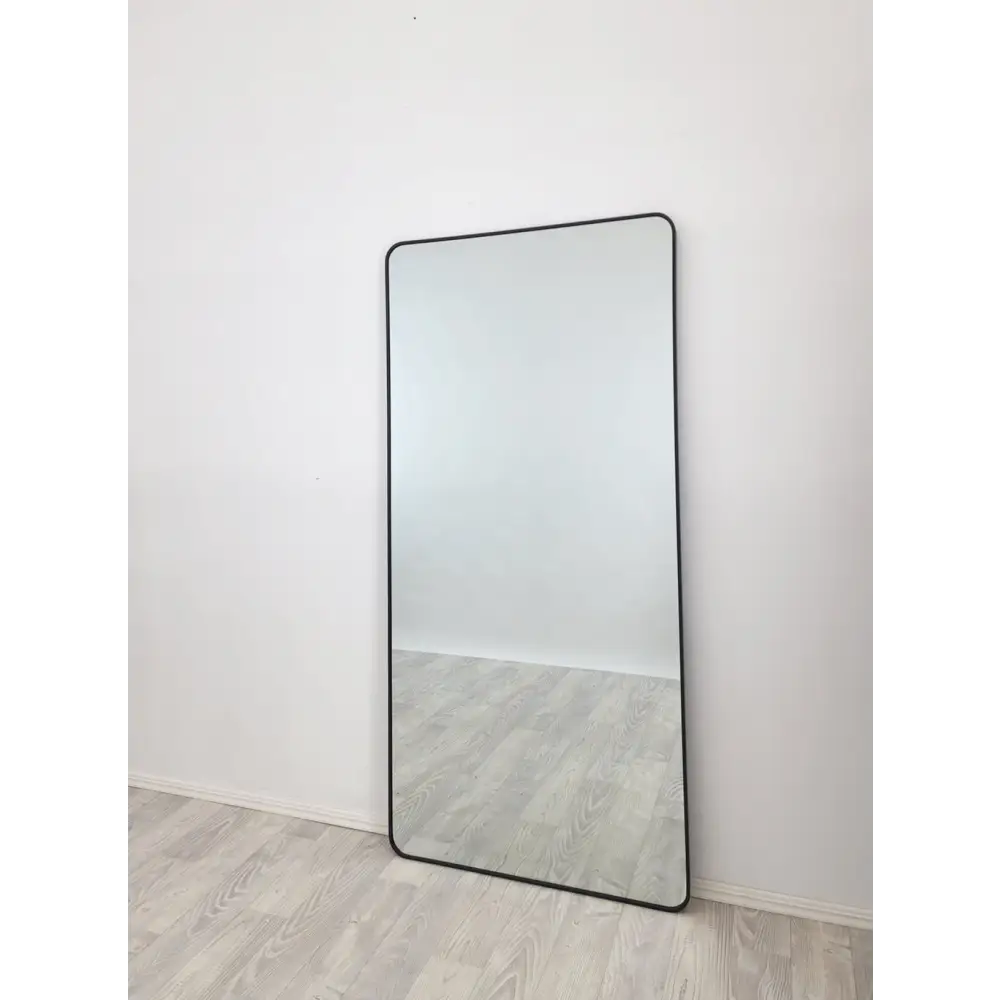Black Metal Rectangle Mirror - Medium 80cm x 170cm - Home & Garden > Decor