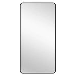 Black Metal Rectangle Mirror - X-Large 100cm x 200cm - Home & Garden > Decor