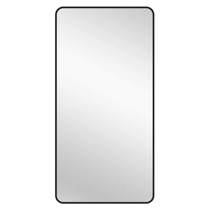 Black Metal Rectangle Mirror - X-Large 100cm x 200cm - Home & Garden > Decor
