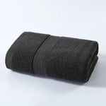 Black Premium Thick Cotton Bath Towel for Adults - Soft and Absorbent Bathroom Towel - Home & Garden > Bathroom
