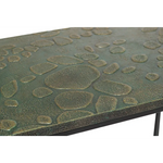 Black Sofa Side Table with Textured Wood Top - Furniture > Living Room