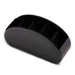 Black Stylish Remote Control Storage Box - PU Leather Organizer with Compartments - Home & Garden > Decor > Vases &