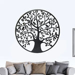 Black Tree of Life Wall Art Hanging Metal Iron Sculpture Garden 60cm - Home & Garden > Wall Art