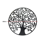 Black Tree of Life Wall Art Hanging Metal Iron Sculpture Garden 60cm - Home & Garden > Wall Art