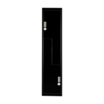 Black Two-Door L-shaped Office Gym Shed Storage Lockers - Furniture > Office > Storage Cabinets