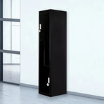 Black Two-Door L-shaped Office Gym Shed Storage Lockers - Furniture > Office > Storage Cabinets
