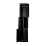 Black Two-Door L-shaped Office Gym Shed Storage Lockers - Furniture > Office > Storage Cabinets