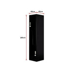 Black Two-Door L-shaped Office Gym Shed Storage Lockers - Furniture > Office > Storage Cabinets