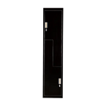Black Two-Door L-shaped Office Gym Shed Storage Lockers - Furniture > Office > Storage Cabinets