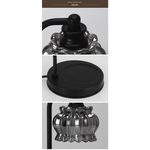 Black Vintage Glass Shade Candle Warmer Lamp with Dimmer and Bonus Bulbs - Elegant Home Decor - Home & Garden >