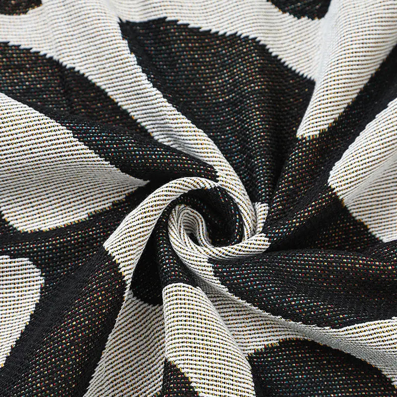 Black-white Vintage American Windline Blanket - Multi-Use Design - Home & Garden > Bedding > Blankets & Throws