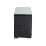 Black Wicker End Table - Furniture > Outdoor