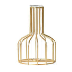 Black Wrought Iron Hydroponic Glass Flower Decoration - no Fake Flowers - Gold - Home & Garden > Decor > Vases & Table