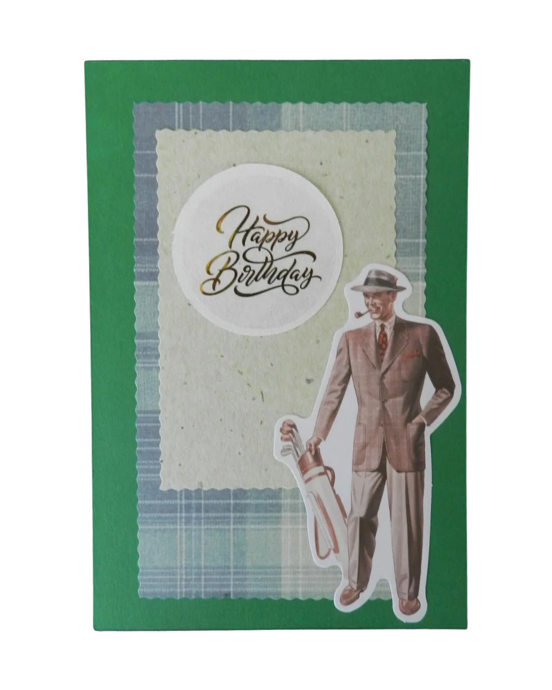 Vintage Men’s Birthday Greeting Card – Design C by The Vintage Card Boutique