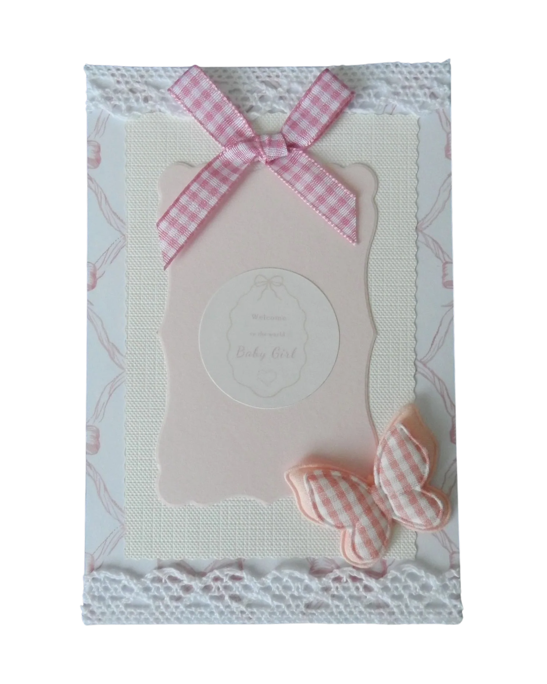 Vintage Baby Girl Greeting Card – Design A by The Vintage Card Boutique