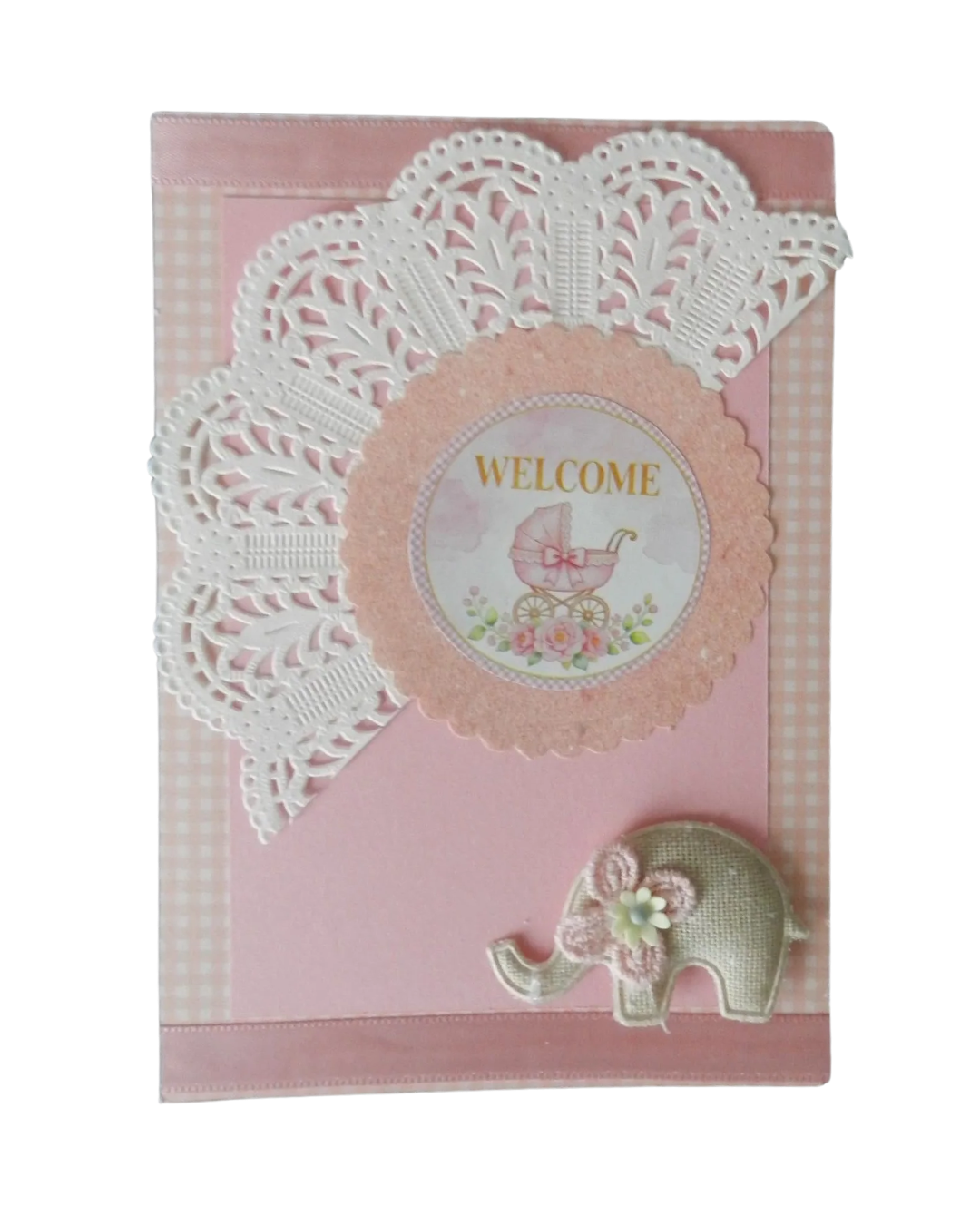 Vintage Baby Girl Greeting Card – Design B by The Vintage Card Boutique