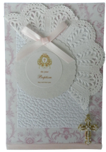 Vintage Baby Girl Baptism Greeting Card – Design A by The Vintage Card Boutique