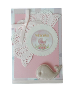 Vintage Baby Girl Greeting Card – Design C by The Vintage Card Boutique