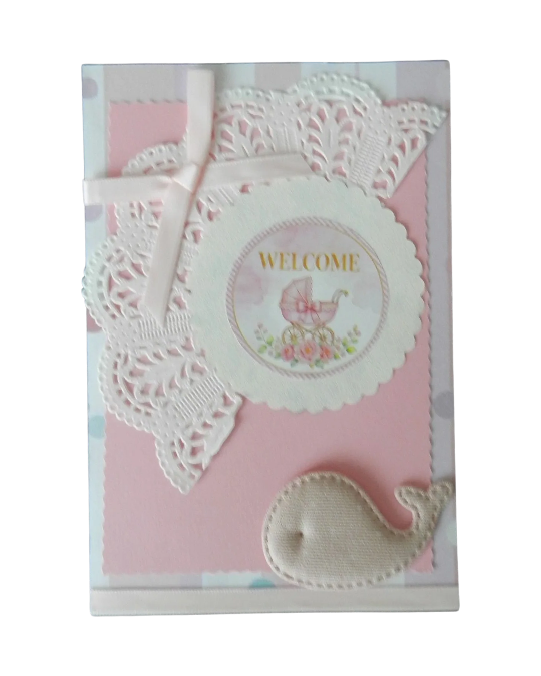 Vintage Baby Girl Greeting Card – Design C by The Vintage Card Boutique