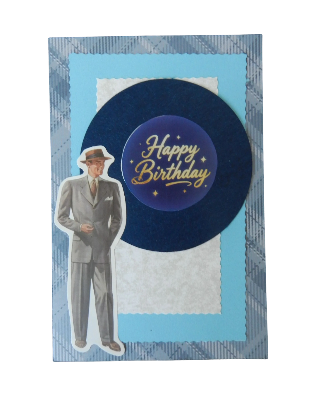 Vintage Men’s Birthday Greeting Card – Design E by The Vintage Card Boutique