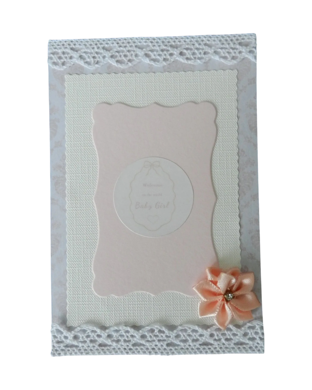 Vintage Baby Girl Greeting Card – Design G by The Vintage Card Boutique