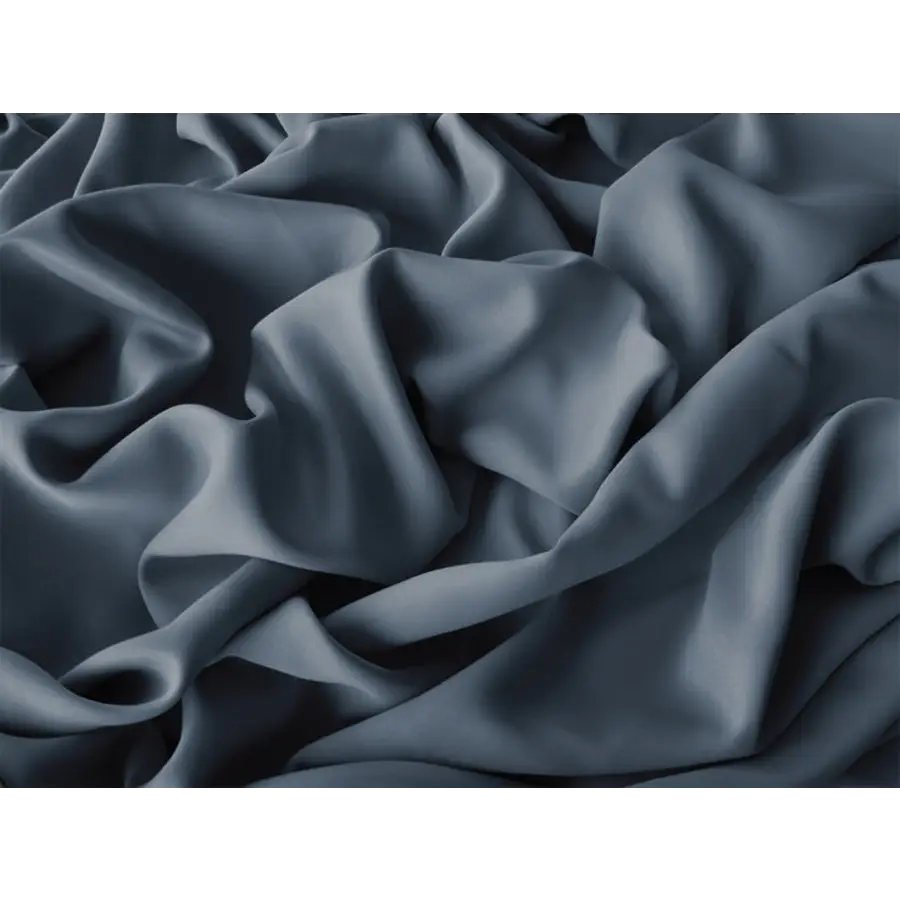 Blockout Curtains 260x160cm Drop PINCH PLEAT + Hooks High Level Fabric Grey Blue - Home & Garden > Curtains > Curtains