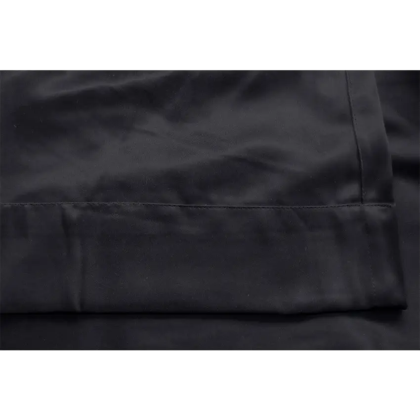 Blockout Curtains 2pcs 137x160cm PINCH PLEAT Blackout High Level Fabric Black - Home & Garden > Curtains > Curtains &