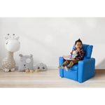 Blue Kids push back recliner chair with cup holder - Baby & Kids > Kid’s Furniture