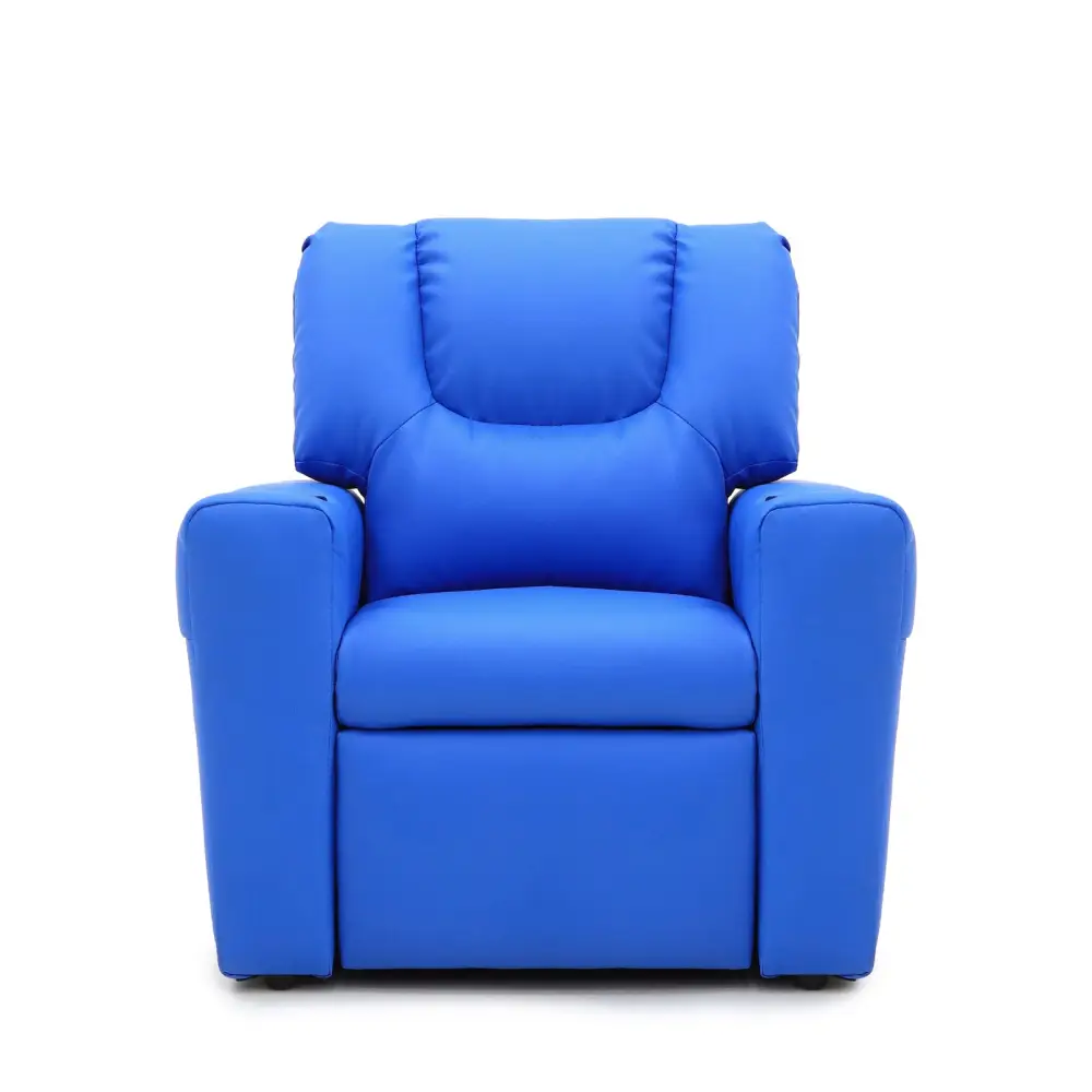 Blue Kids push back recliner chair with cup holder - Baby & Kids > Kid’s Furniture