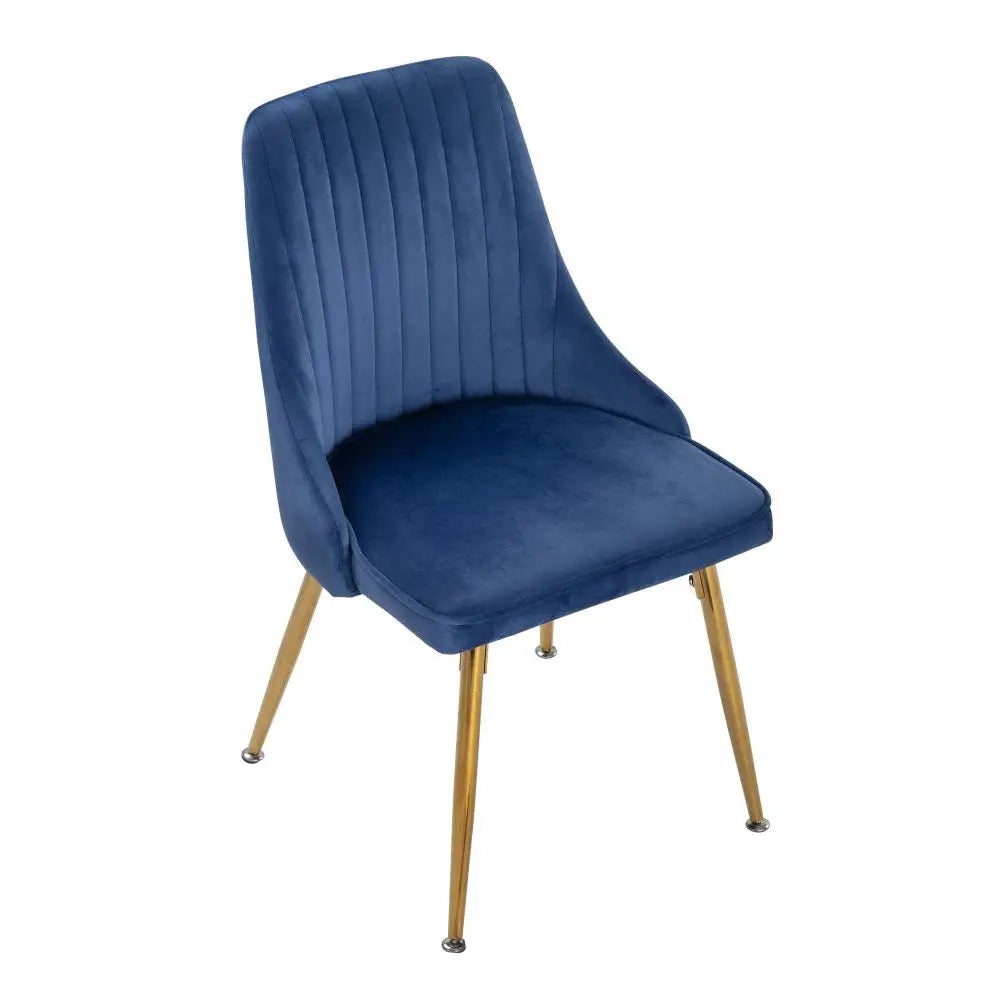 Blue Velvet Bistro Dining Set - Furniture > Dining