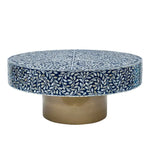 BLUESY MOTHER OF PEARL HAND MADE COFFEE TABLE - Furniture > Living Room > Coffee Tables