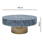 BLUESY MOTHER OF PEARL HAND MADE COFFEE TABLE - Furniture > Living Room > Coffee Tables