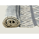 Boho Style Hand Loomed Recycle Cotton Wool Woven Design Rug 150 x 200 cm - Home & Garden > Rugs