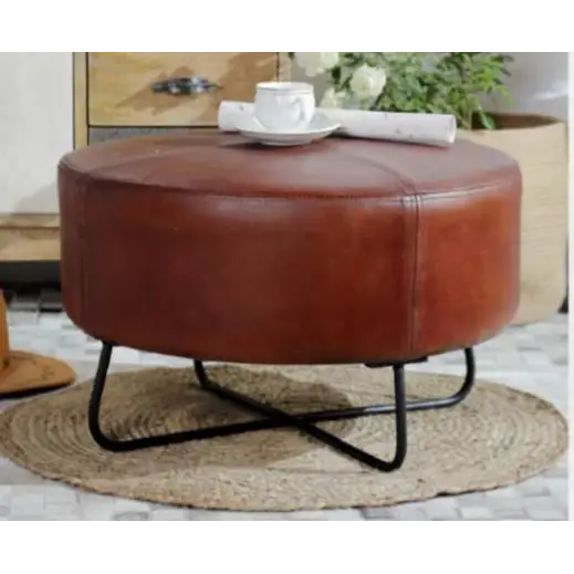 BOLERO LEATHER COFFEE TABLE/OTTOMAN - Furniture > Living Room > Ottomans & Footstools